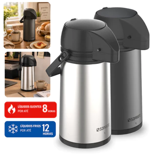 Garrafa térmica de inox de 1 litro, Soprano