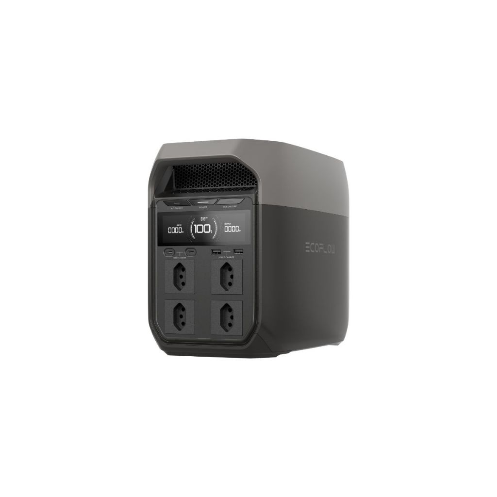 Estação de Energia Portátil EcoFlow Delta 3 1024Wh 1800W X-Boost 2200W LiFePO4 Gerador Solar Nobreak