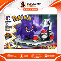 Pokémon Blocos de Montar Pikachu Charmander Squirtle Bulbasaur Snorlax Brinquedo Infantil compativel