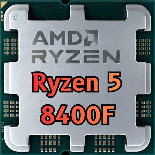 Processador AMD Ryzen 5 8400F, 4.2 GHz (4.7 GHz Max Turbo), Cache 22MB, 6 Núcleos, 12 Threads, AM5, Sem Vídeo Integrado