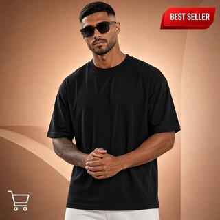 Camiseta Oversized Streetwear Masculina 100% Algodao Premium Masculina Over Lisa Estilosa