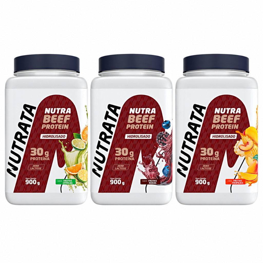 Whey Beef Protein Pote 900g Nutrata
