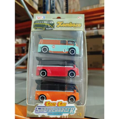 Kit com 3 Carrinho Crazy Cars Supercharged Vintage 1/64 Aleatório- TagToys TGKFC003