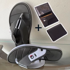 kit Chinelo de dedo Masculino Sandália Original ruven confortável + Carteira Couro sintético