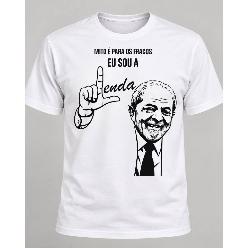 Camiseta Unissex Estampas Diversas Esquerda 100% Algodão