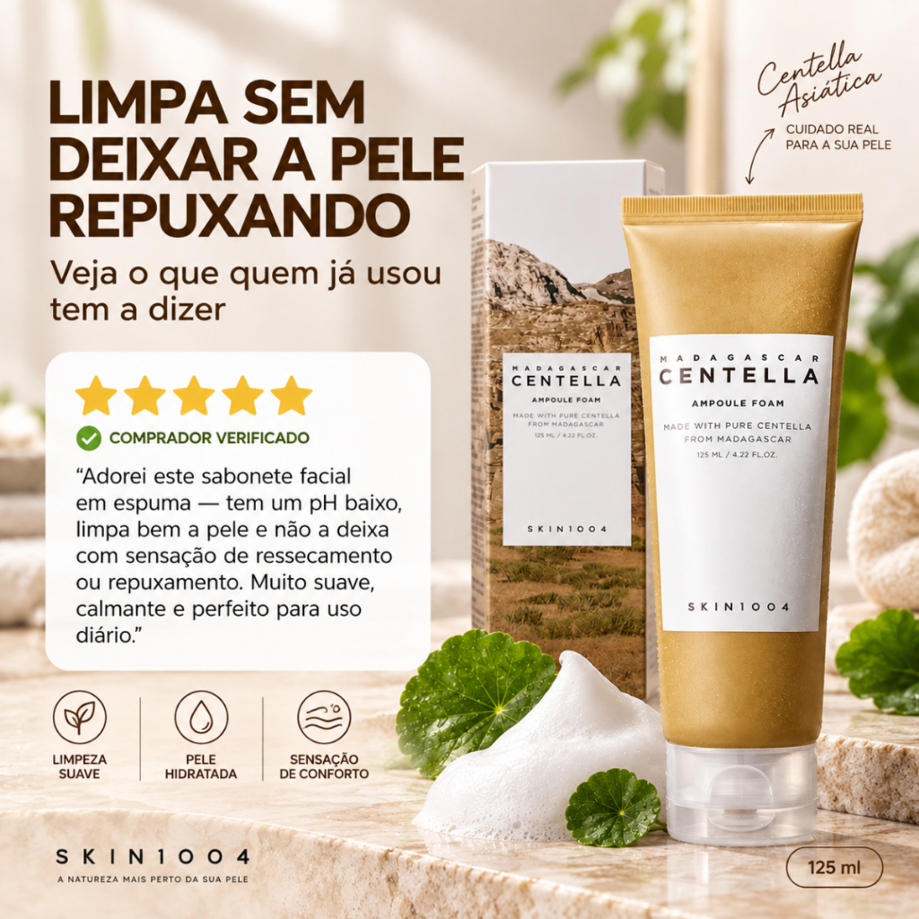 Espuma de Limpeza Facial 125ml SKIN1004 Madagascar Centella Ampoule Foam — imagem 2 de 2