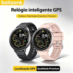 smartwatch relogio GPS integrado masculino/feminino Belteenk 100+ esportes Compatível com Strava IP68 à Prova de água