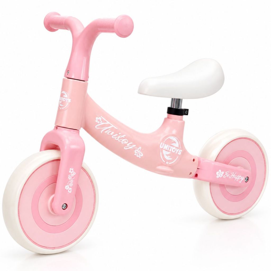 Bicicleta de Equilíbrio Infantil Sem Pedal andador Bebê Bake Menina Criança Presente Dia das Crianças  - Rosa