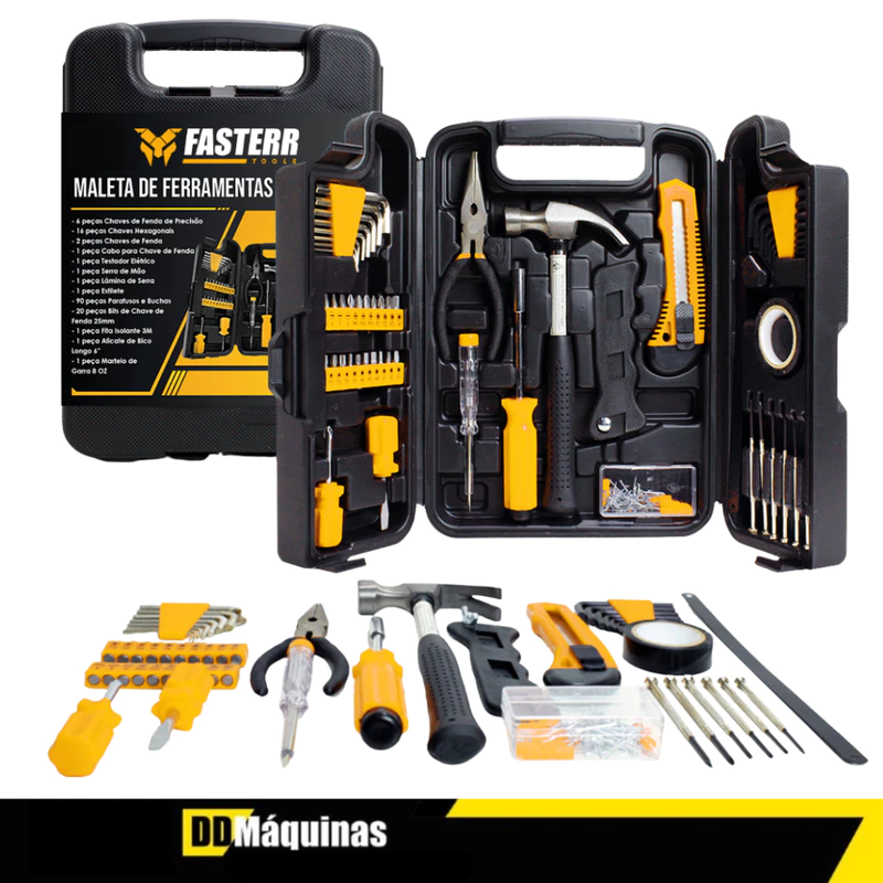 Kit de Ferramentas 142 Peças + Maleta FST142 - FASTERR