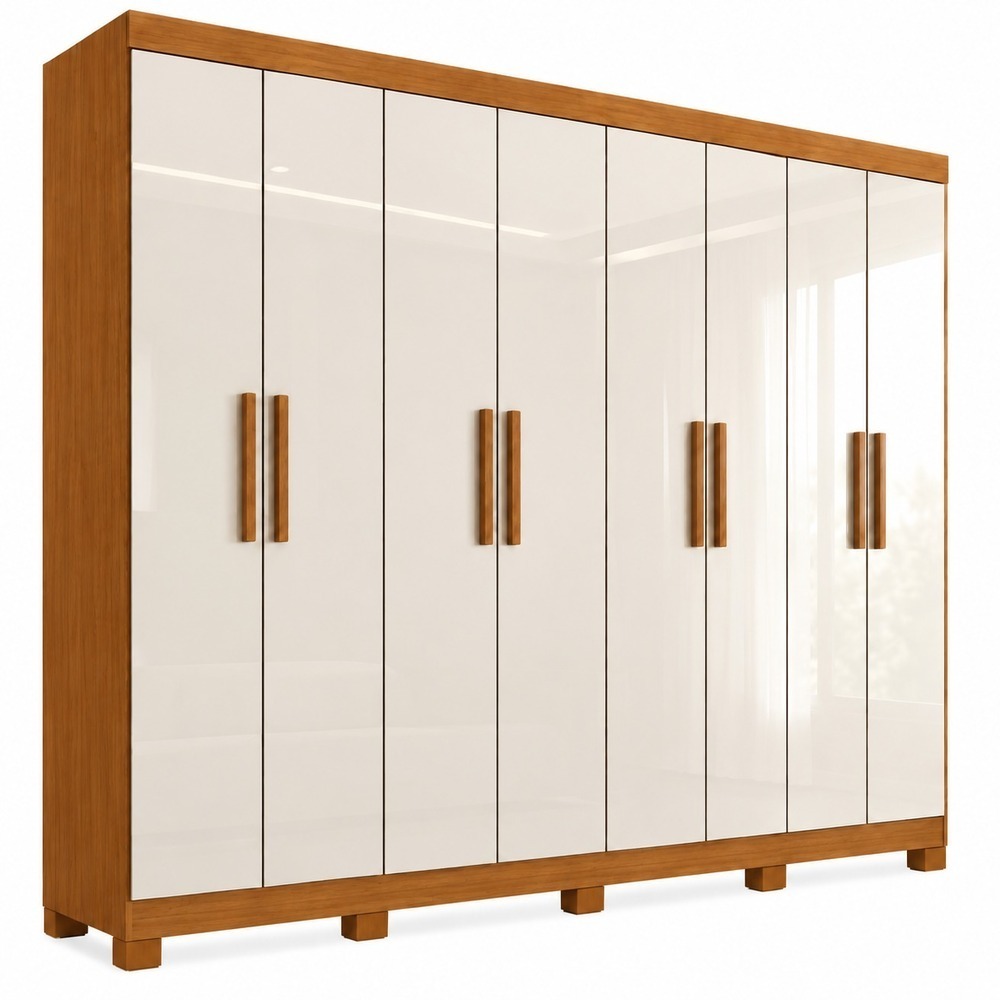 Guarda Roupa Casal 8 Portas 4 Gavetas Layla Premium Casa 812 · foto 2