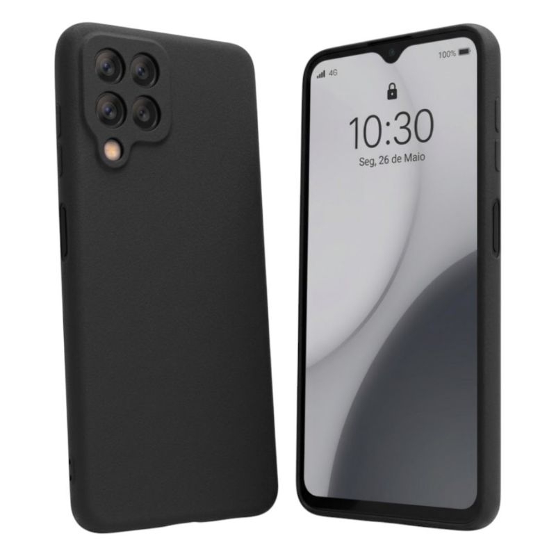 Capa para Samsung Galaxy A12 / M12 Silicone Aveludada + Película 3D e limpeza de tela, ou Só Capinha
