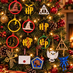 Enfeites de Natal HarryPotter 15 pçs