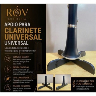 Suporte apoio estante para clarinete
