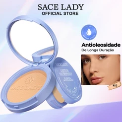 Pó Compacto SACE LADY Controle De Óleo Maquilhagem De Longa Duração Pó solto