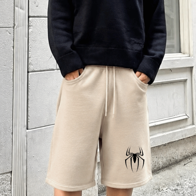Bermuda Baggy Moletom Estampada Masculina Treino Academia Streetwear Larga Oversized Short Bermudão Casual Verão Básica