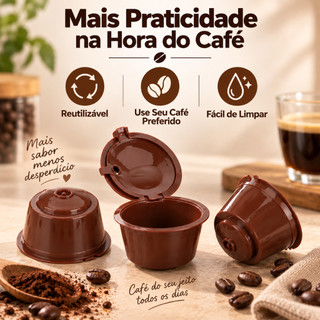 Kit Cápsulas Café Dolce Gusto Reutilizável Recarregável
