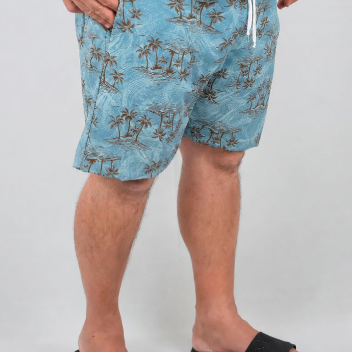 Short Estampado Tactel Elastano Extra Grande Plus Size flor