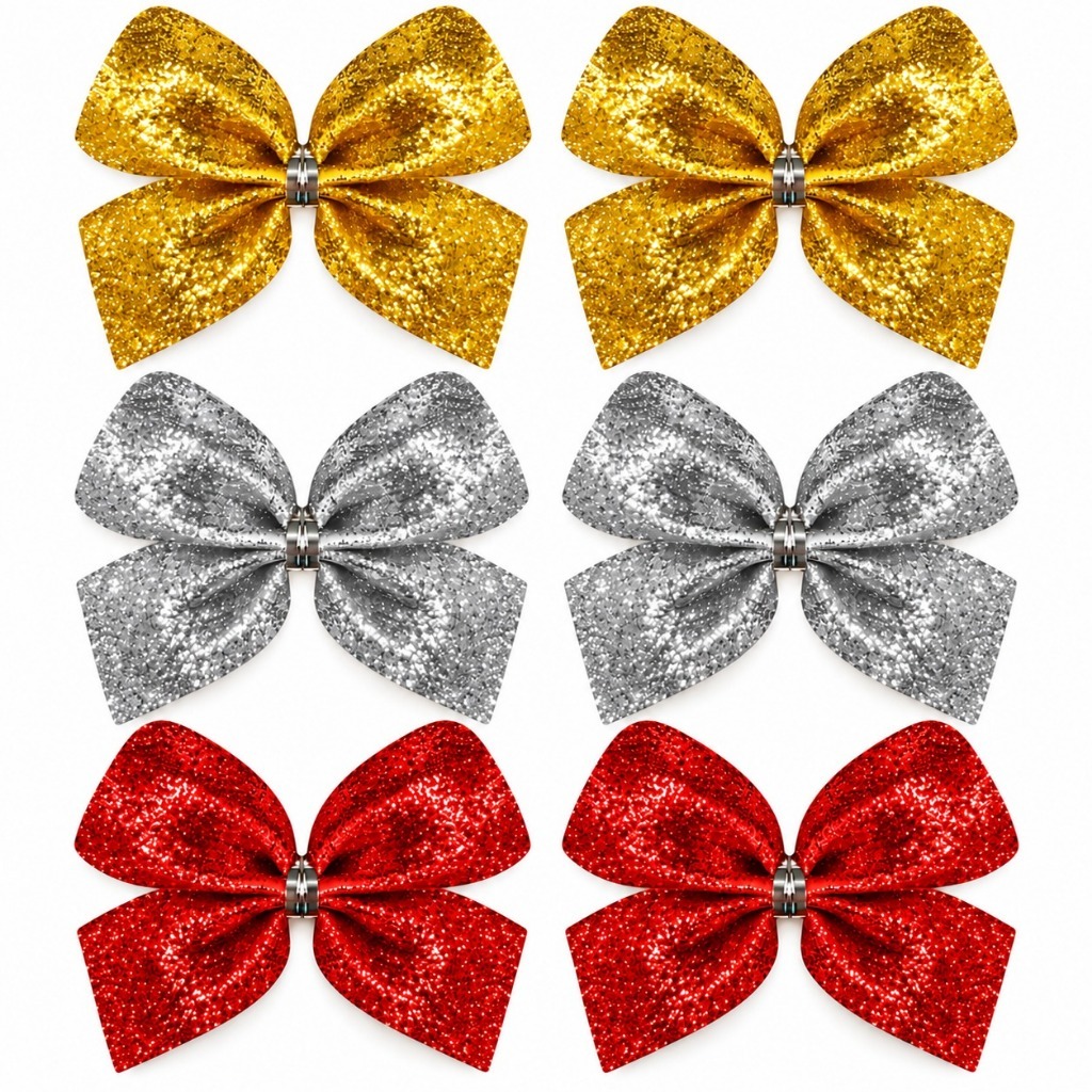 Kit 06 Lacinho Laço de Natal Enfeite para Arvore de Natal - Luxo P " Escolha a cor "