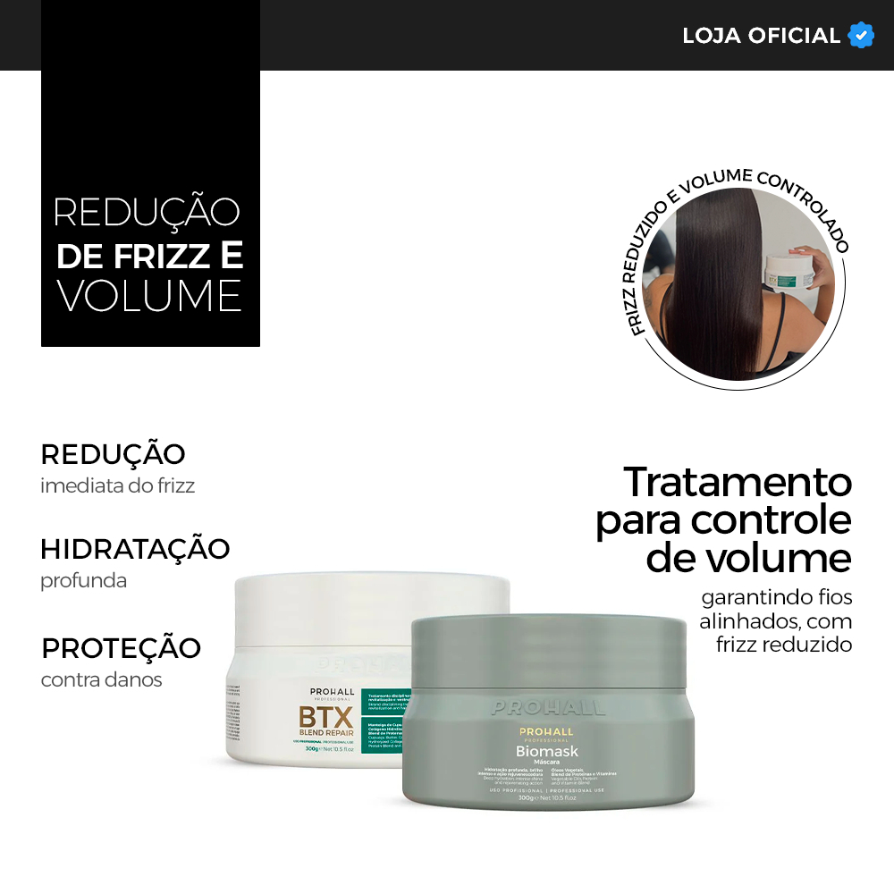 Kit Btx Orgânico Blend Repair + Máscara Biomask 2x300g