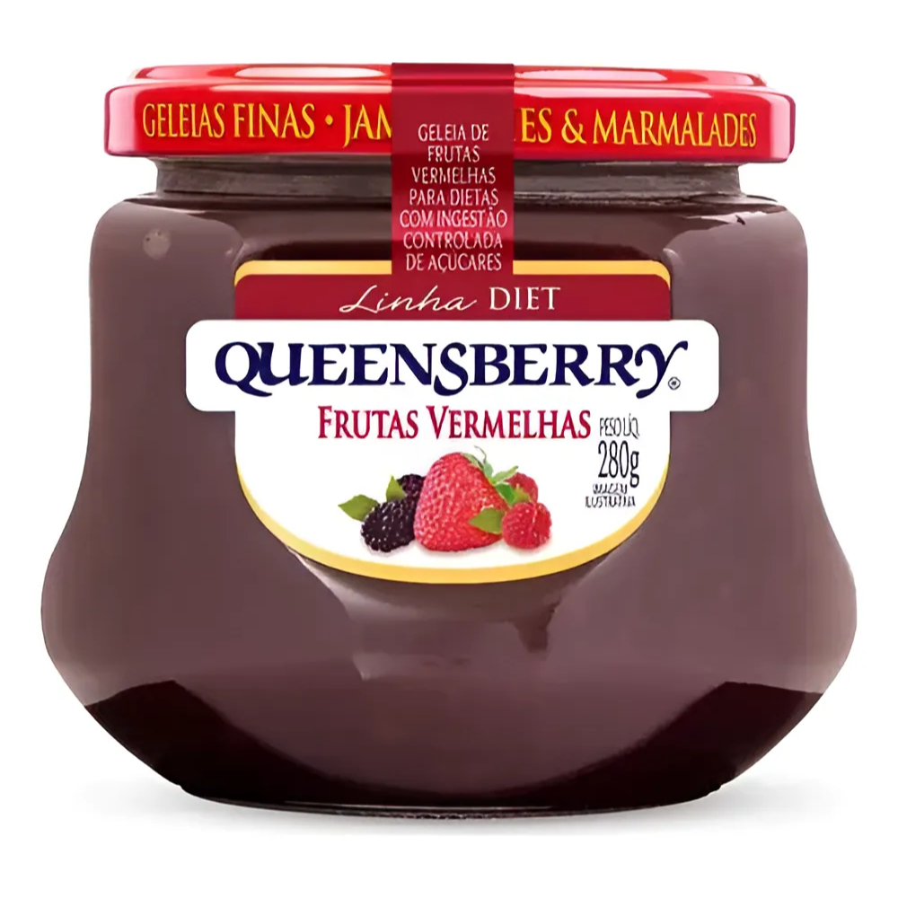Geleia de Frutas Vermelhas Queensberry Diet 280g