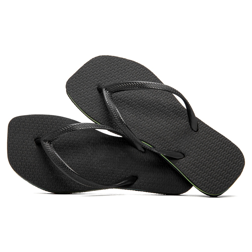 Chinelo Feminino Sola Quadrada Versátil Casual Confortável
