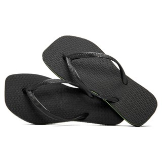 Chinelo Feminino Sola Quadrada Versátil Casual Confortável