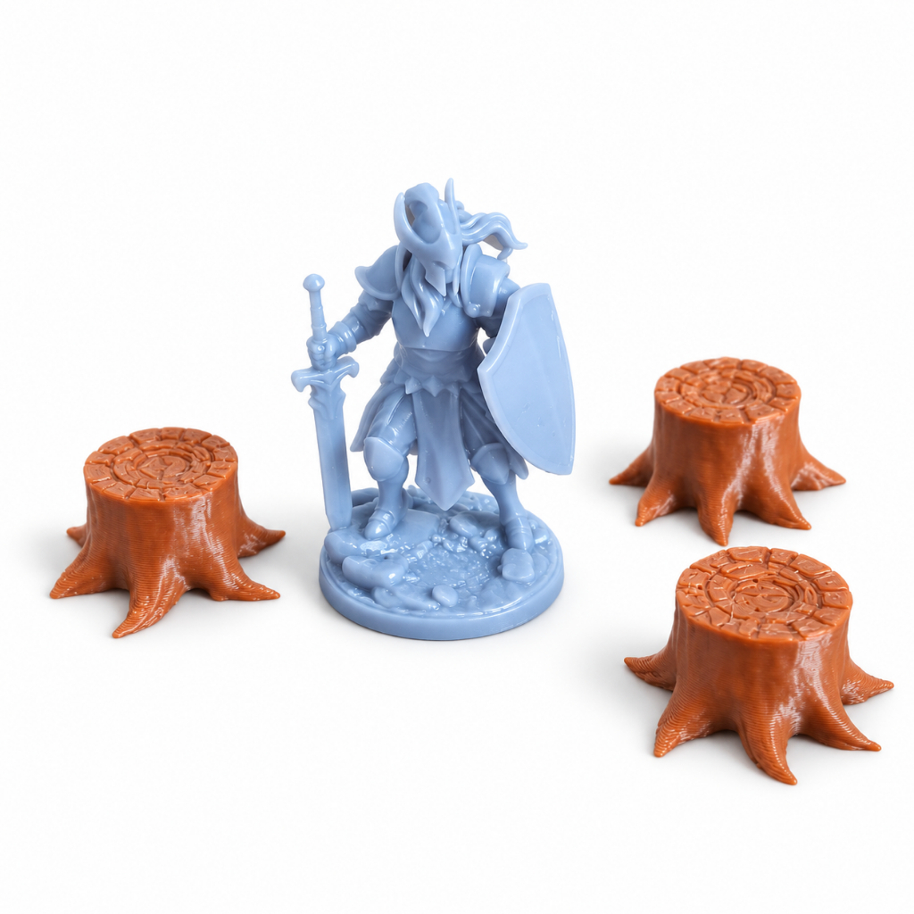 Toco de árvore para cenário de RPG | D&D | Diorama | Maquete | Kit de toco de árvore