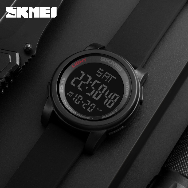 SKMEI 1257 Relógio Masculino a prova d água Original Relógio eletrônico esportivo luminoso · foto 2