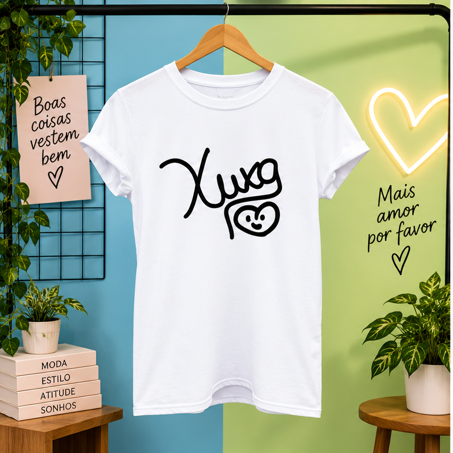 Camiseta Blusa Unissex - Beijo da Xuxa Novas Coleçoes 100% Algodão Modelo Premium estampada em DTF — imagem 2 de 2