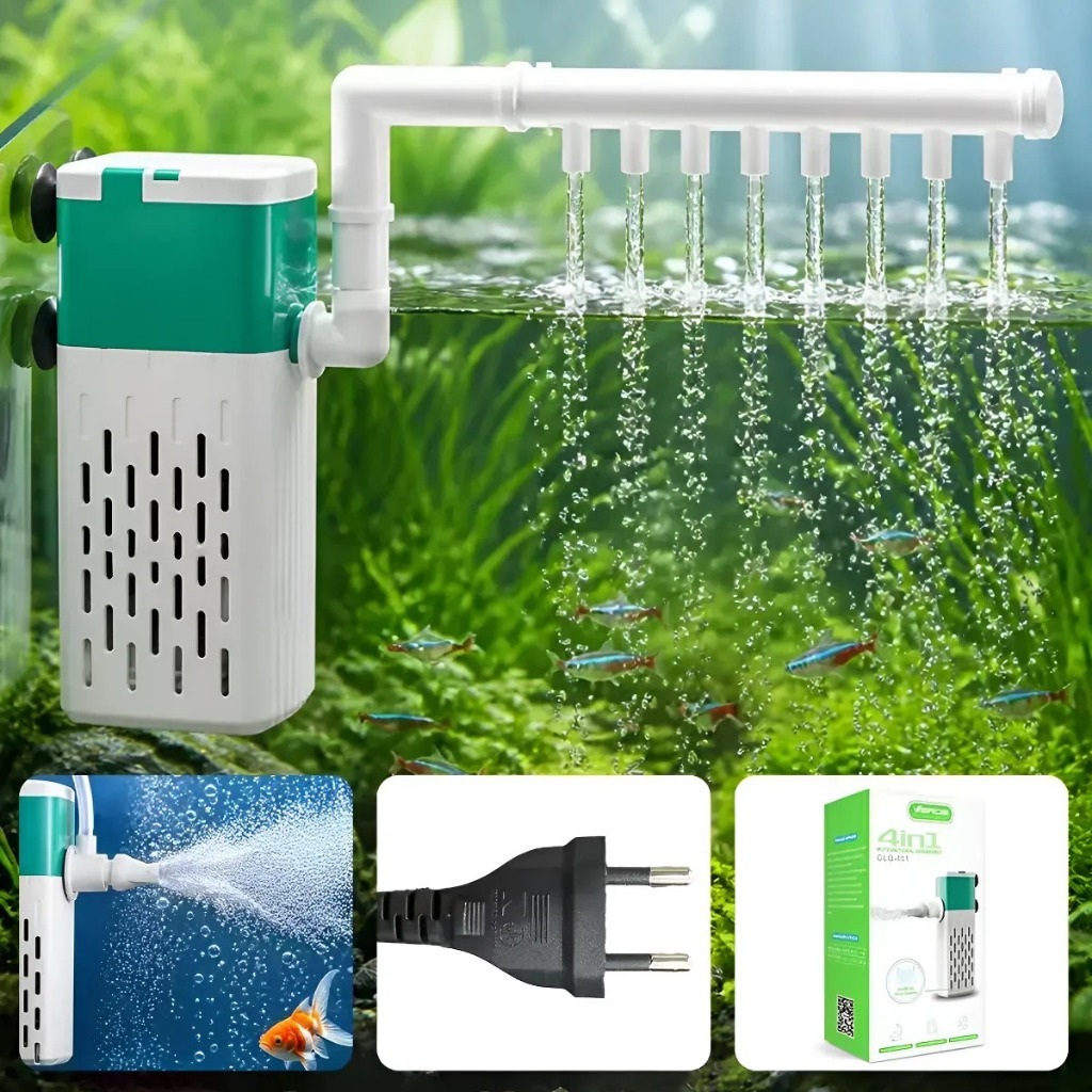 Filtro Interno Bivolt 4 Em 1 Submerso Bomba De Circulação 110v/240v