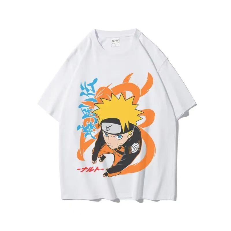Naruto Camiseta Unissex 100% Algodão Oversized Estilo Academia Streetwear Estampa Pronta Entrega Imediata