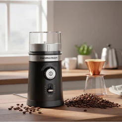 Moedor Moinho Automático Ajustável Com Controle De Granulação Triturador Grãos Café Cuba Removível Hamilton Beach