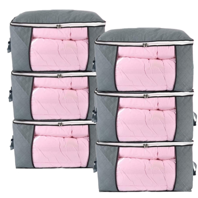 Saco Organizador para Cobertor Caixa Organizadora Casaco Guarda Roupa Grande Caixa de Roupas Anti-Poeira Umidade Armário