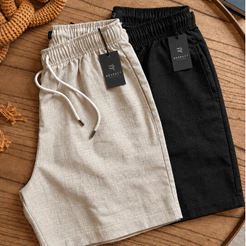 Kit 2 Short Linho Masculino Moda Praia Verão Old Money Estiloso Mauricinho