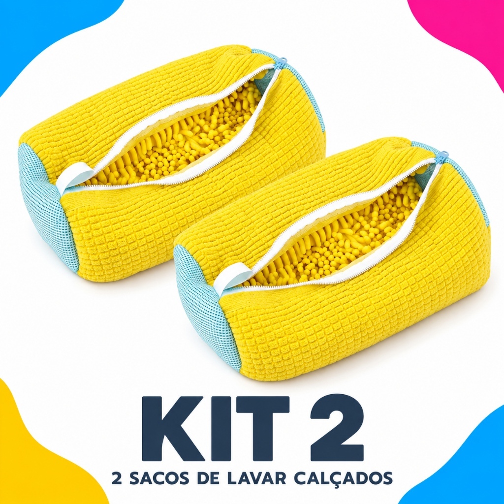 Kit 2 Capas Protetoras para Lavar Tênis – Protege e Limpa sem Danificar Alta Durabilidade