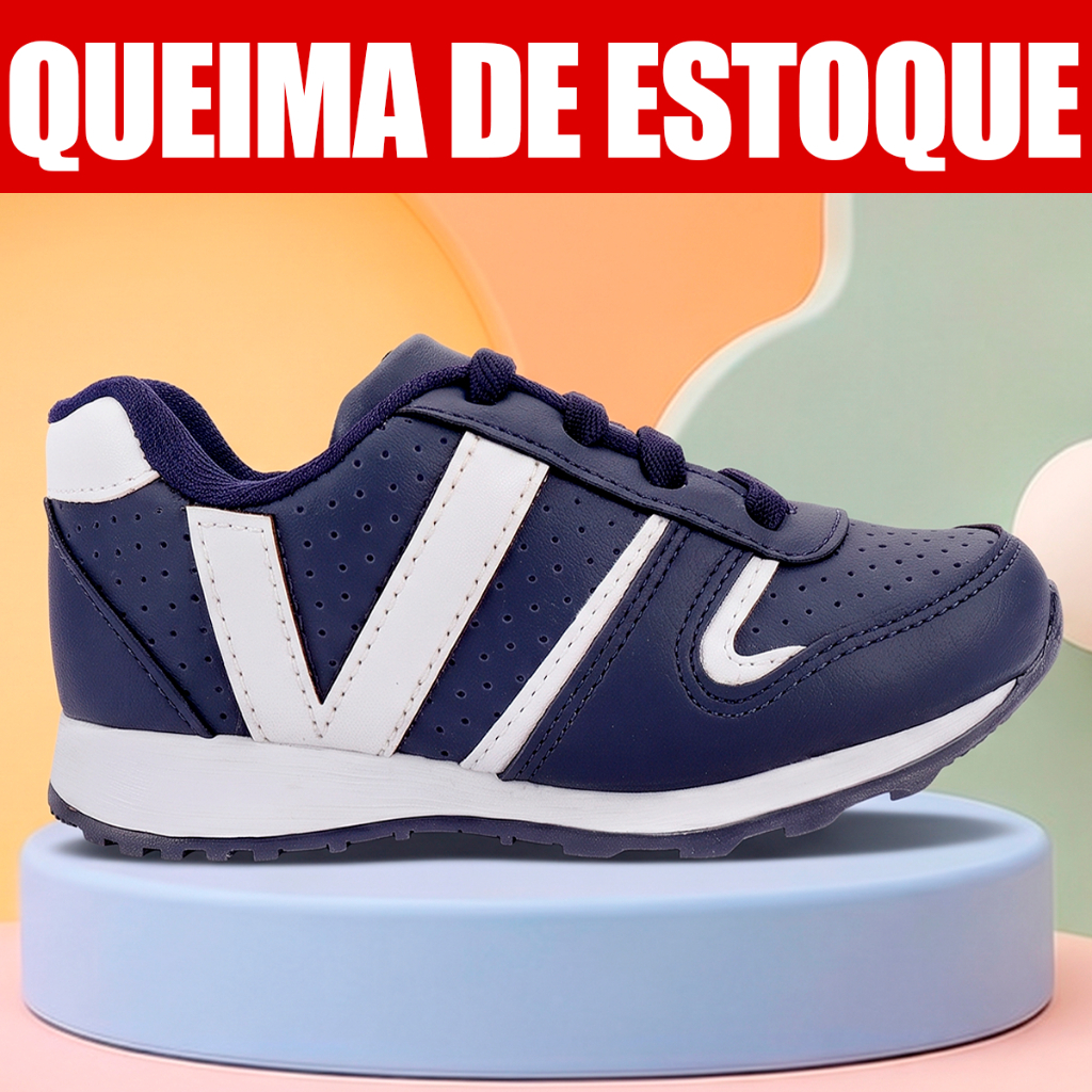 Tenis Infantil Menino Masculino Volta As Aulas Escolar Sapato Calçado Club Happy