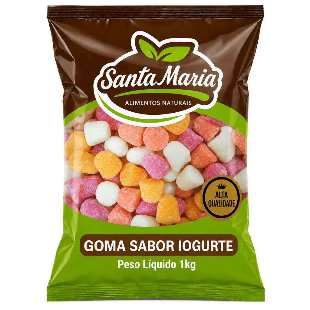 Bala festa goma Sabor Iogurte 1 kg - Santa Maria Alimentos