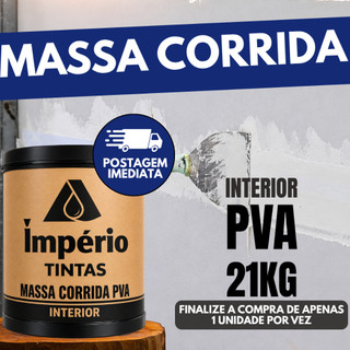 Massa Corrida 21kg Império para Parede Interna Revestimento Branco Liso Pronto para Uso