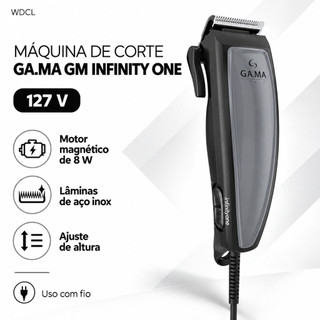Máquina de Cortar Cabelo GA.MA GM Infinity One 127V 8W com 4 Pentes