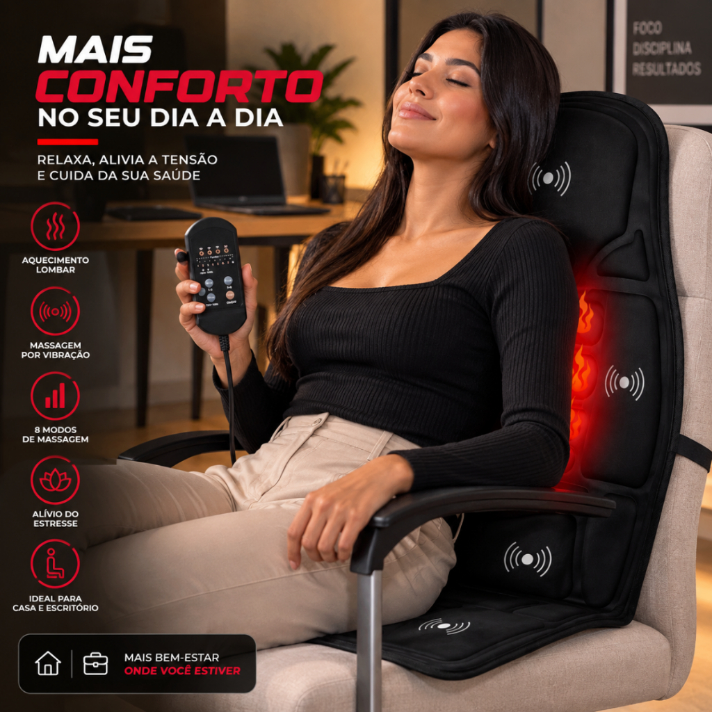 Esteira Tapete Ultra Massagem Relaxante 5 Motores Carro Casa — imagem 2 de 2