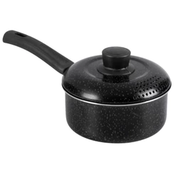 Panela Antiaderente Tampa Aluminio 16Cm Preto Nacional