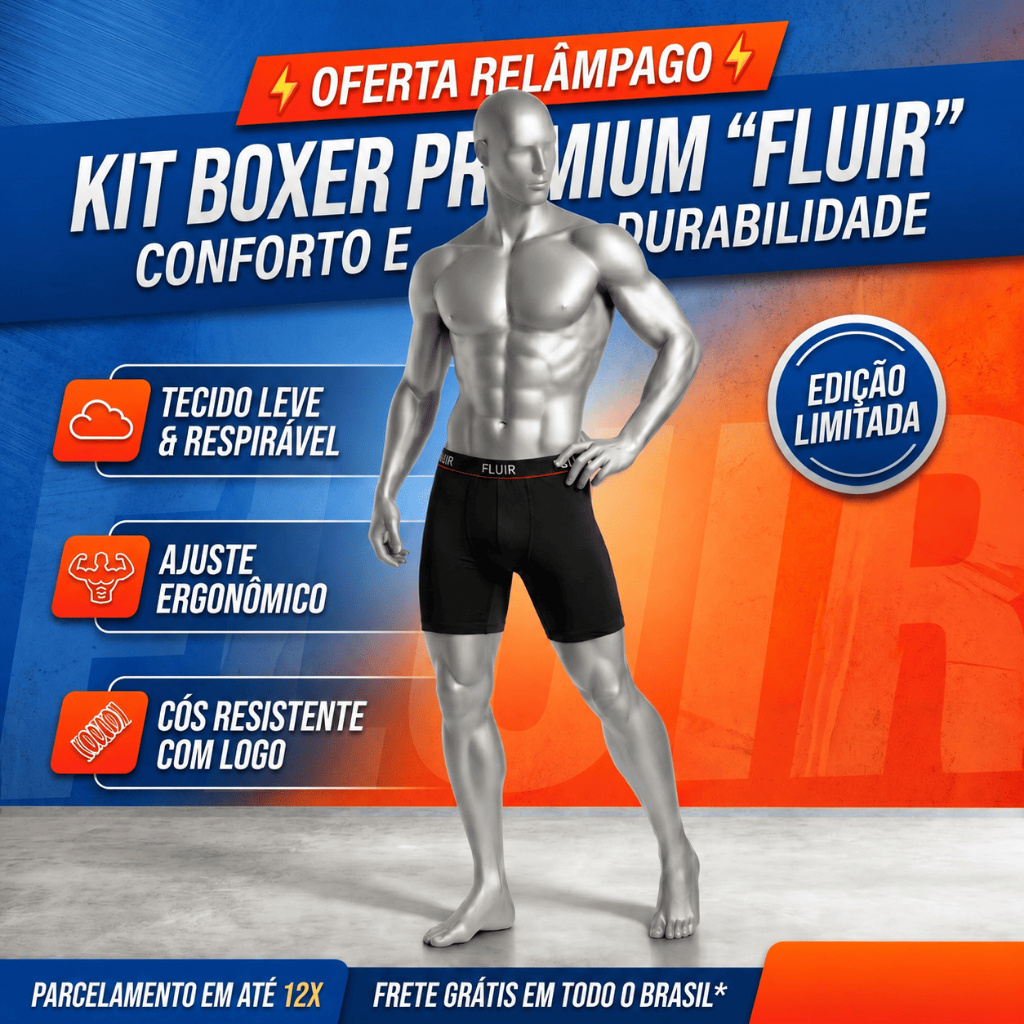 Cuecas Boxer Ciclista Long Leg Masculina Microfibra Confortável Academia