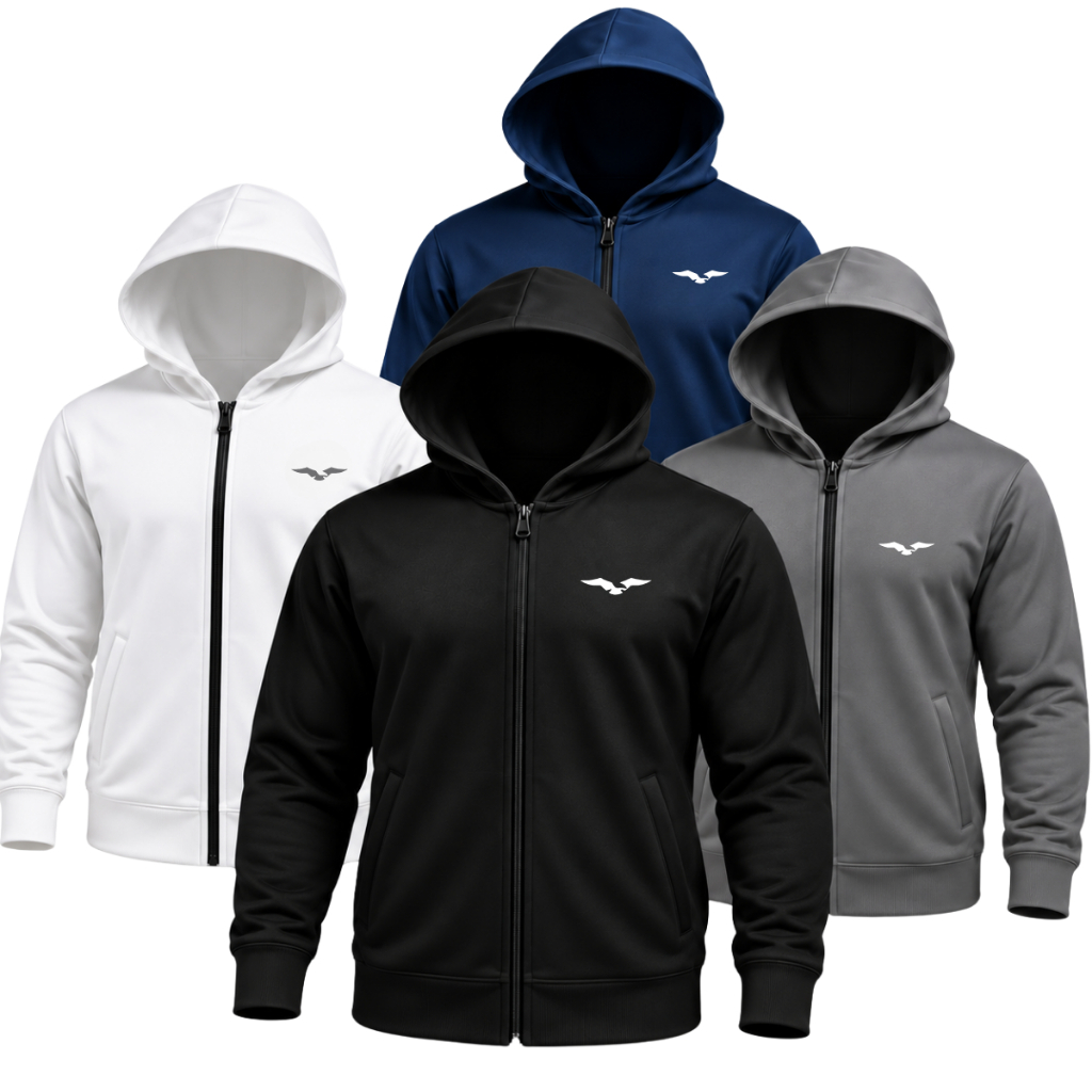 Jaqueta Blusa Jogger Masculina com Capuz Para Frio Com Refletivo