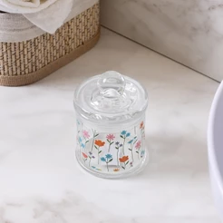 Pote Estação das Flores 75ml Vidro Lyor para Temperos Doces Grãos Pequenos Mantimentos Organização Cozinha Mesa Posta