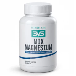 Mix Magnesium - Magnésio Dimalato + Magnésio Bisglicinato + Magnésio Citrato 60 ou 120 Cápsulas Fórmula Avançada