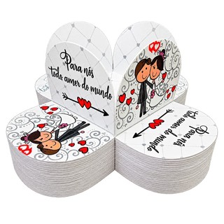 100 Forminhas Noivinhos 4 Pétalas Profissional 3,5x3,5x2,5 Grande Casamento Noivado Doces Finos