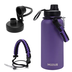 Modus Garrafa Térmica Esportiva 1000ml com Alça Portátil Tampa Antivazamento para Academia e Outdoor