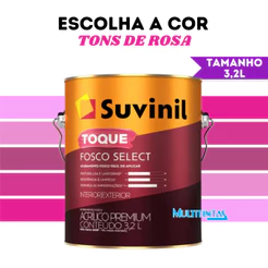 Tinta Acrílica Fosco 3,2l Tons De Rosa Parede Toque Fosco Select Suvinil