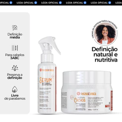 Creme de Pentear Antifrizz Curvaturas 3ABC 450g + Sérum Noturno – Raízes & Vibes
