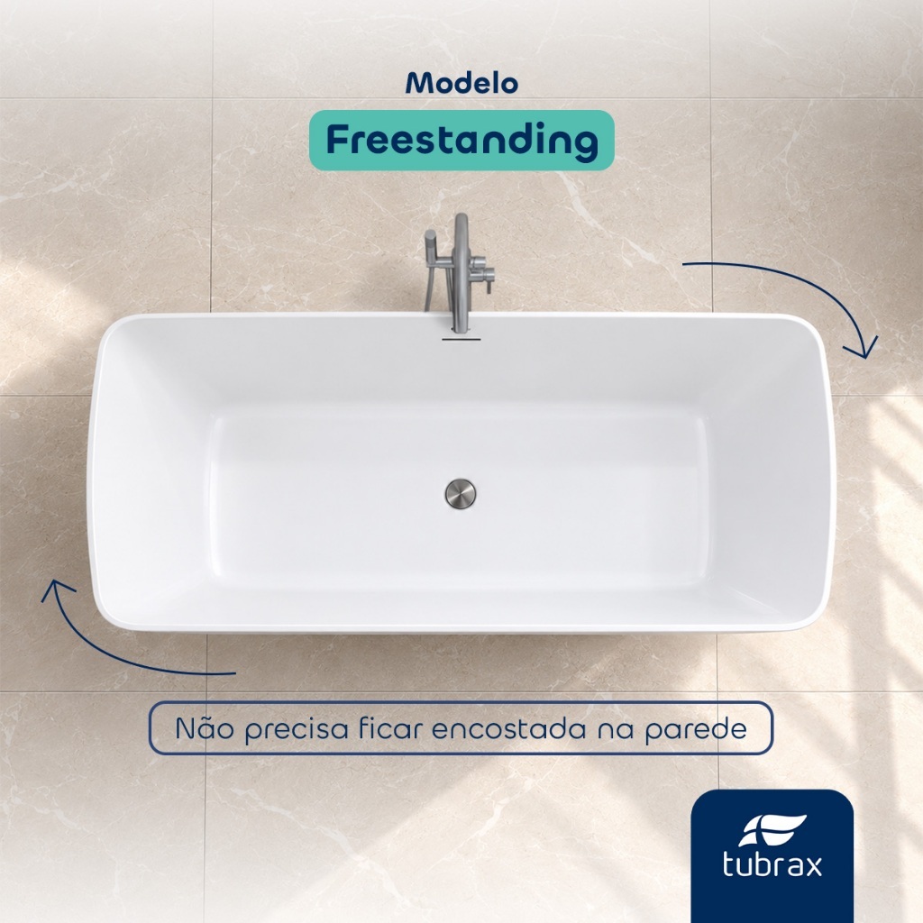 Banheira de Imersão Freestanding Acrílico Tubrax - NAB0001 · foto 2